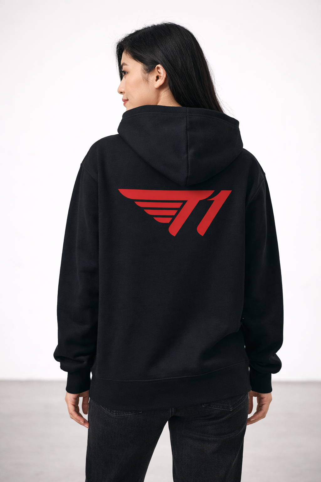 T1 Essential Back Print Logo Hoodie